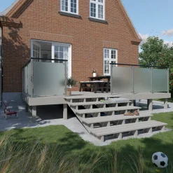 Plus Terrassetrappe 5 trin 19° 180 cm