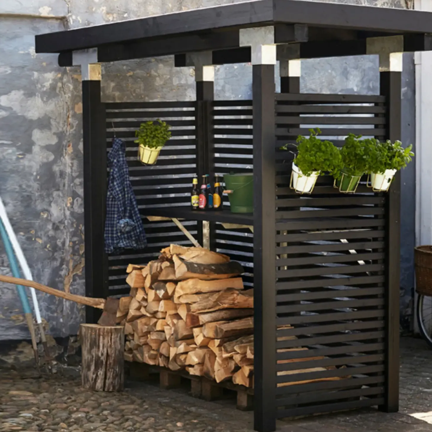 Plus Tokyo hegn 83x140 cm sort