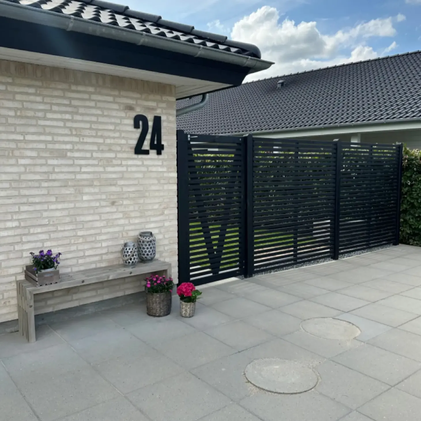 Plus Tokyo hegn 180x90 cm sort