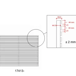 Plus Tokyo hegn 180x90 cm sort