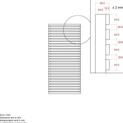 Plus Tokyo Hegn 83x140 cm Umbragrå
