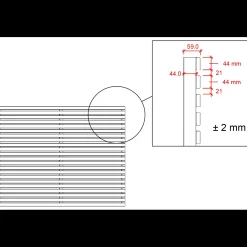 Plus Tokyo renovationsskjuler m/træstolper t/nedgravning sort