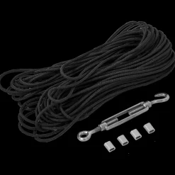 Plus tørresnor t/tørrestativ Ø4 mm x 20 m sort
