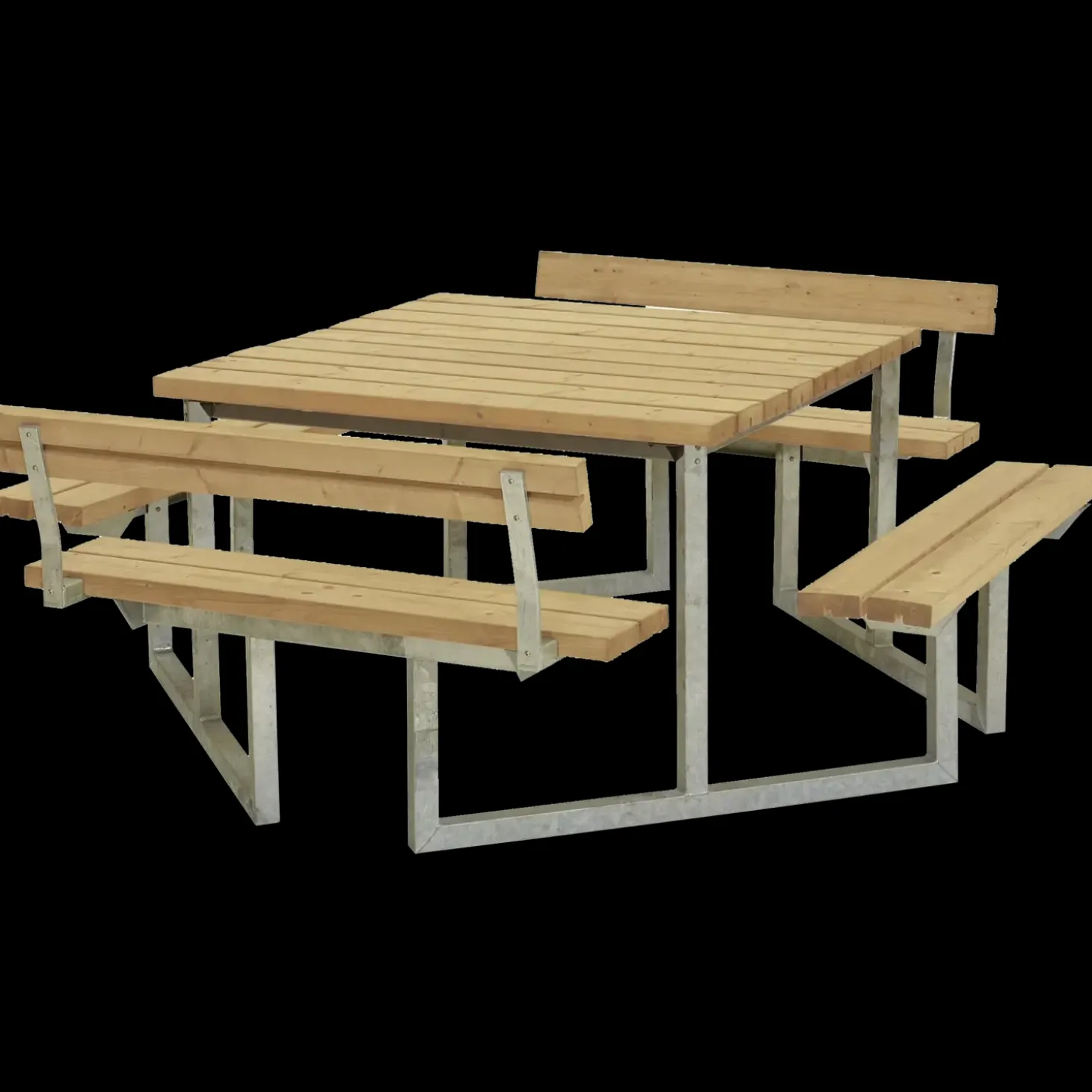 Plus Twist Bord/Bænkesæt m/2 ryglæn 204 cm ThermoWood®