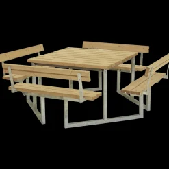 Plus Twist Bord/Bænkesæt m/4 ryglæn 227 cm ThermoWood®