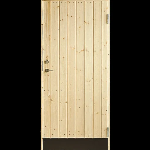 Plus udhusdør panel HU ubehandlet inkl. karm