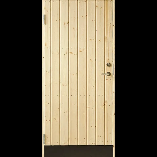 Plus udhusdør panel VU ubehandlet inkl. karm