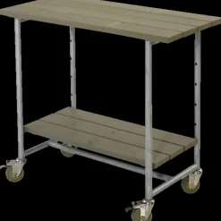 Plus Urban grill-/plantebord med 1 hylde grundmalet gråbrun