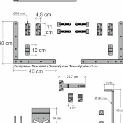 Plus Vinesse dobbeltlåge 300x98 cm hvid