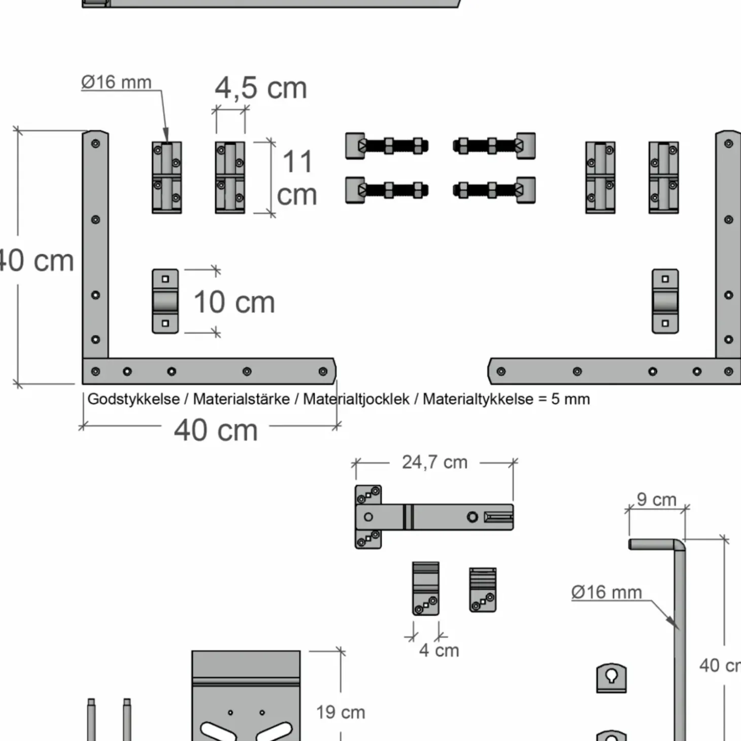 Plus Vinesse dobbeltlåge 300x98 cm hvid