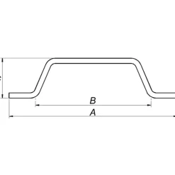 PN dørhank varmforz. 160 mm