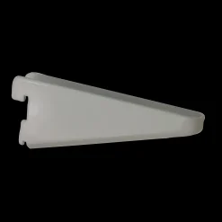 PN hyldeknægt til vægskinne 120 mm hvid