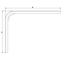 PN hyldeknægt 125x150 mm hvid