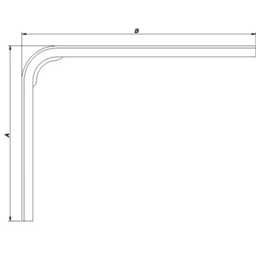 PN hyldeknægt 125x150 mm hvid