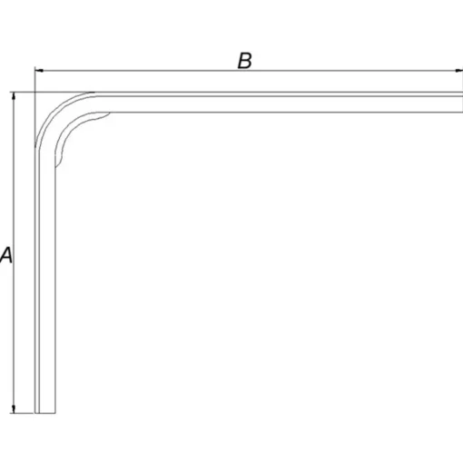 PN hyldeknægt 125x150 mm hvid