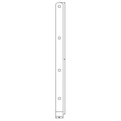 PN nokhængsel til 13 mm tap 600 mm. varmforz.