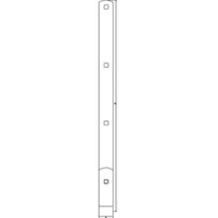 PN nokhængsel til 19 mm tap 750 mm. varmforz.
