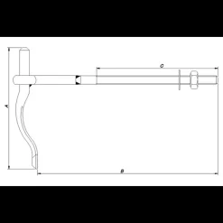 PN pladeskruestabel 146x200 mm m/13 mm tap varmforz.