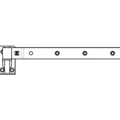 PN stabelhængsel 293x75 mm m/13 mm tap varmforz. 2 stk