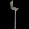 PN stolpefod L-form D75xH90xB50 L400 mm varmforzinket