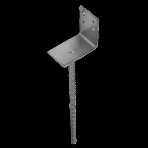 PN stolpefod L-form D99xH90xB50 L400 mm. varmforzinket