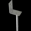 PN stolpefod L-form D75xH90xB50 L200 mm varmforzinket