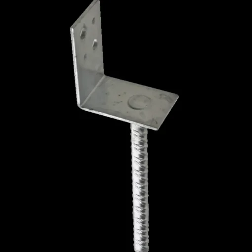 PN stolpefod L-form D75xH90xB50 L200 mm varmforzinket