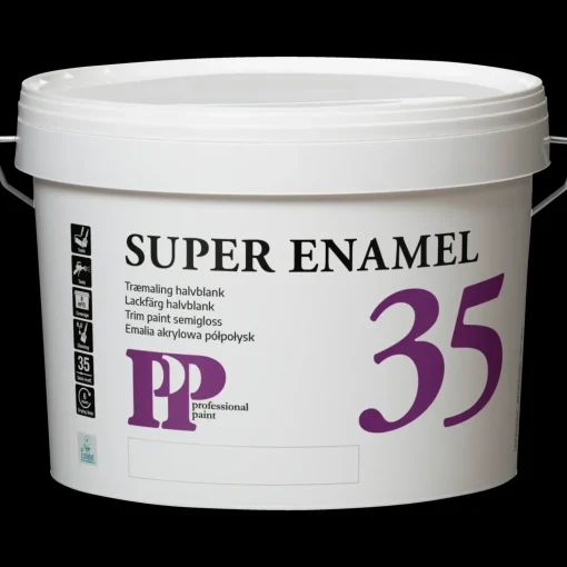 PP Acrylemalje 35, 3 L hvid RAL 9010