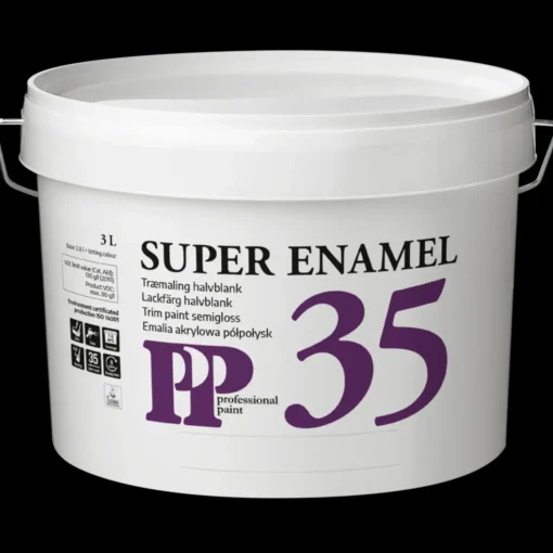 PP Acrylemalje 35 hvid S0500-N 3 L
