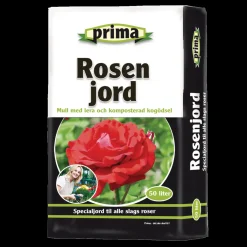 Prima rosenjord m/kogødning 50 L