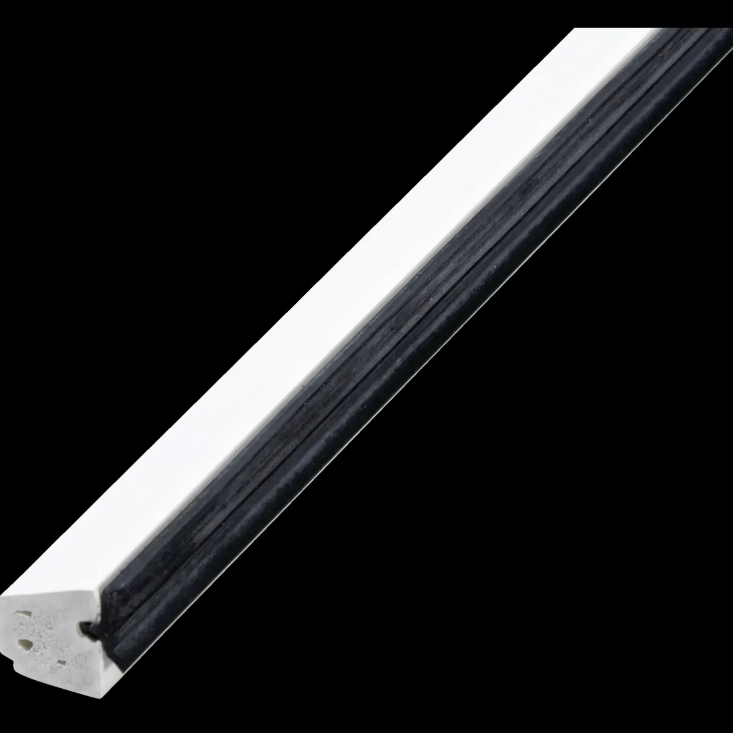 Primo sideglasliste hvid 16x16x2500 mm