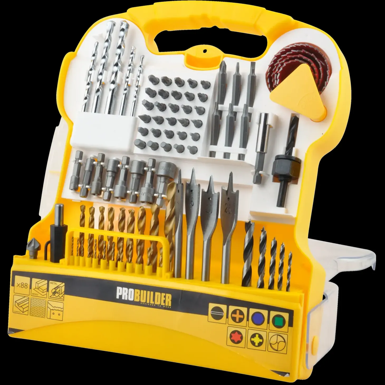Probuilder bor- og bitssæt - 88 dele