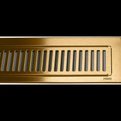 Purus Line Rib ramme og rist 1000 mm messing