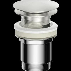 Push pop up 1 1/4" bundventil med overløb til håndvask Ø66 mm