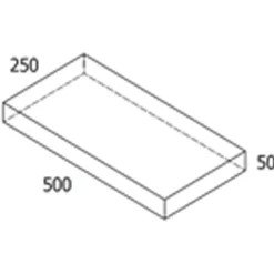 RBR Nordic-Line haveflise, 25x50x5 cm, koks