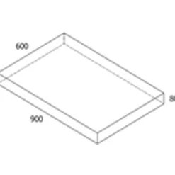 RBR Nordic-Line Koks haveflise - 60x90x8 cm