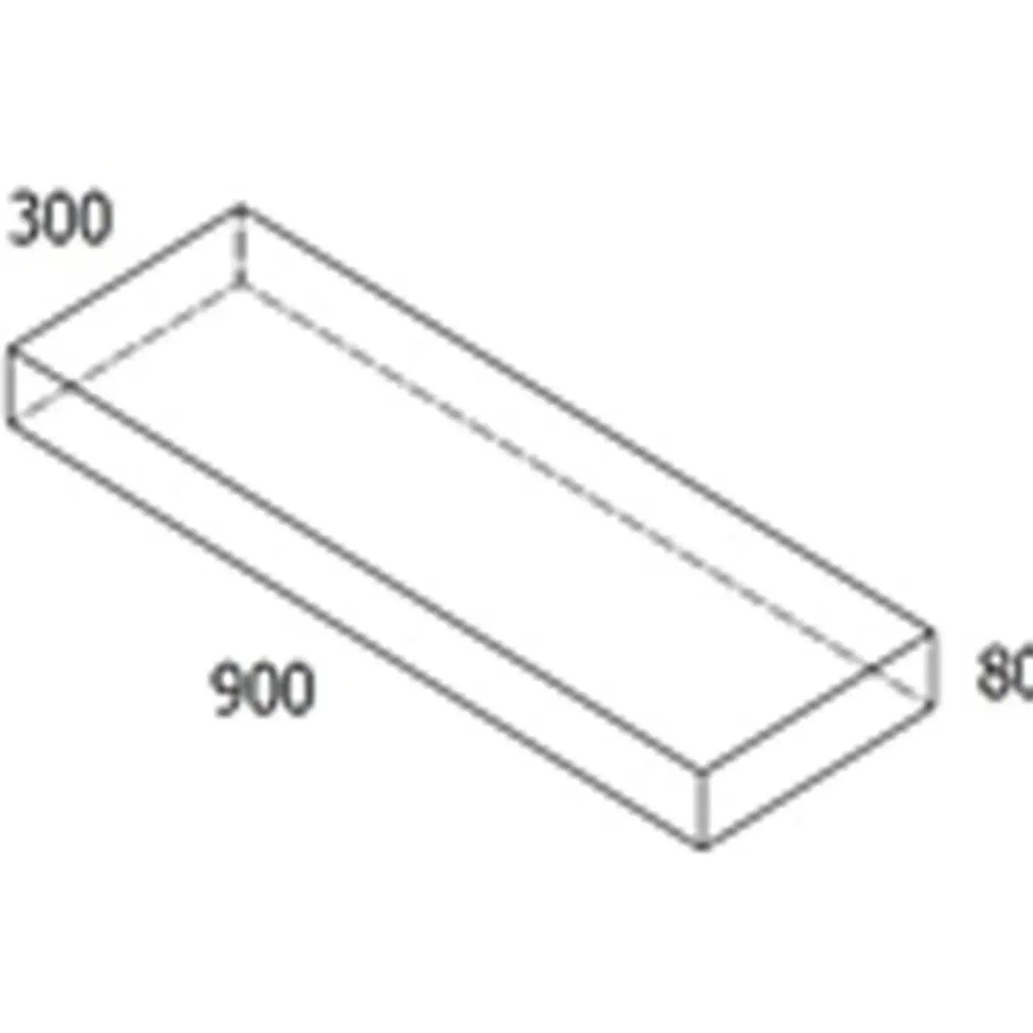 RBR Nordic-Line Koks haveflise - 30x90x8 cm