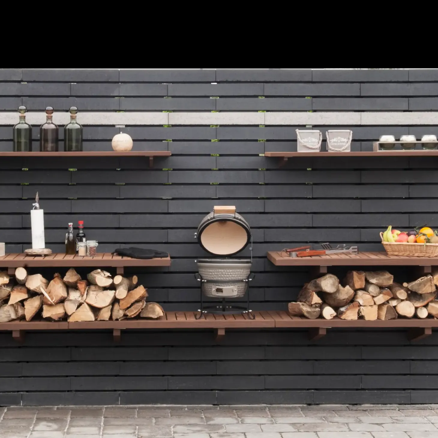 RBR Nordic-Wall afdækning, 60x30x10 cm grå