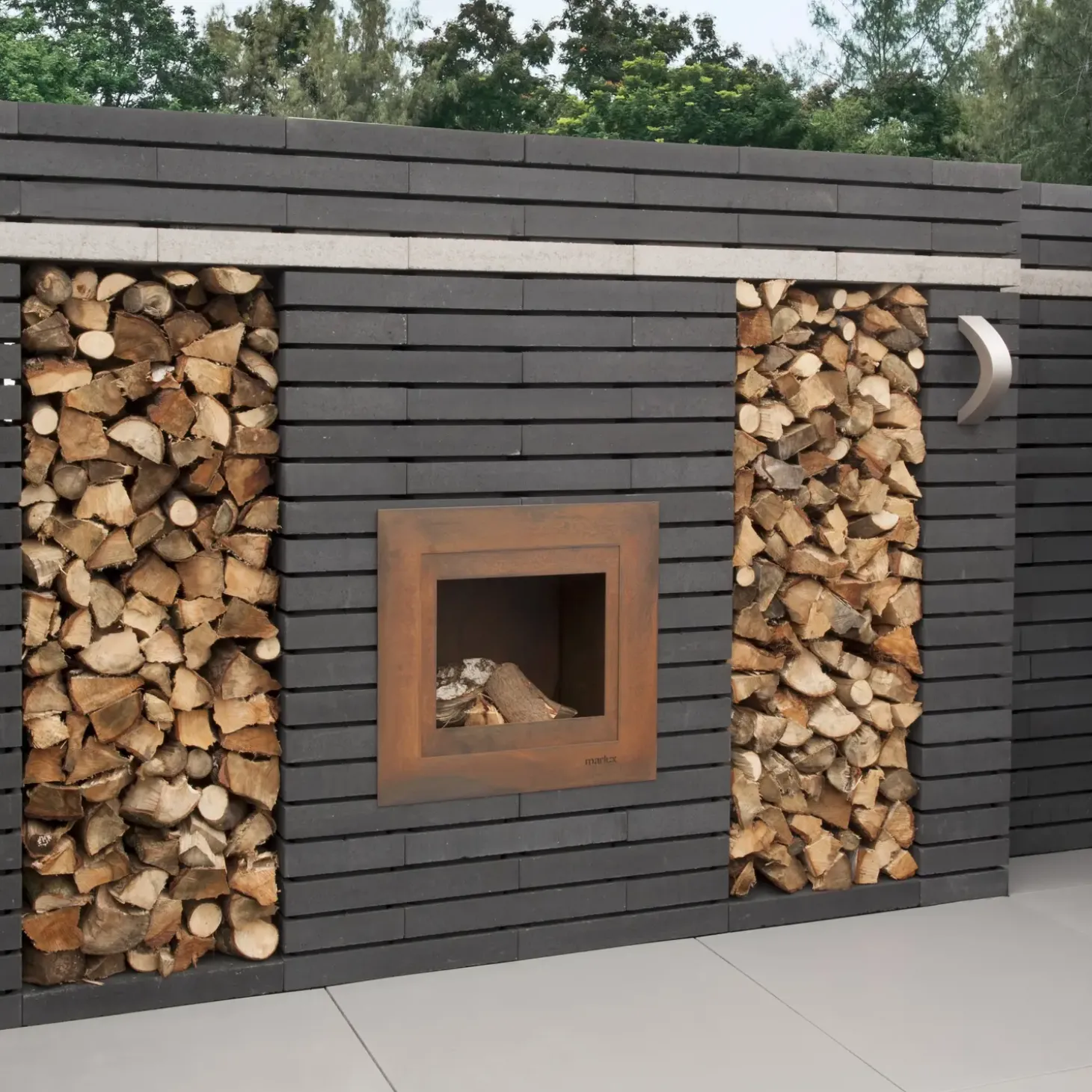 RBR Nordic-Wall bloksten, 60x30x12 cm koks