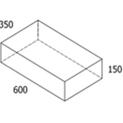 RBR trappetrin koks - 30x35x15 cm