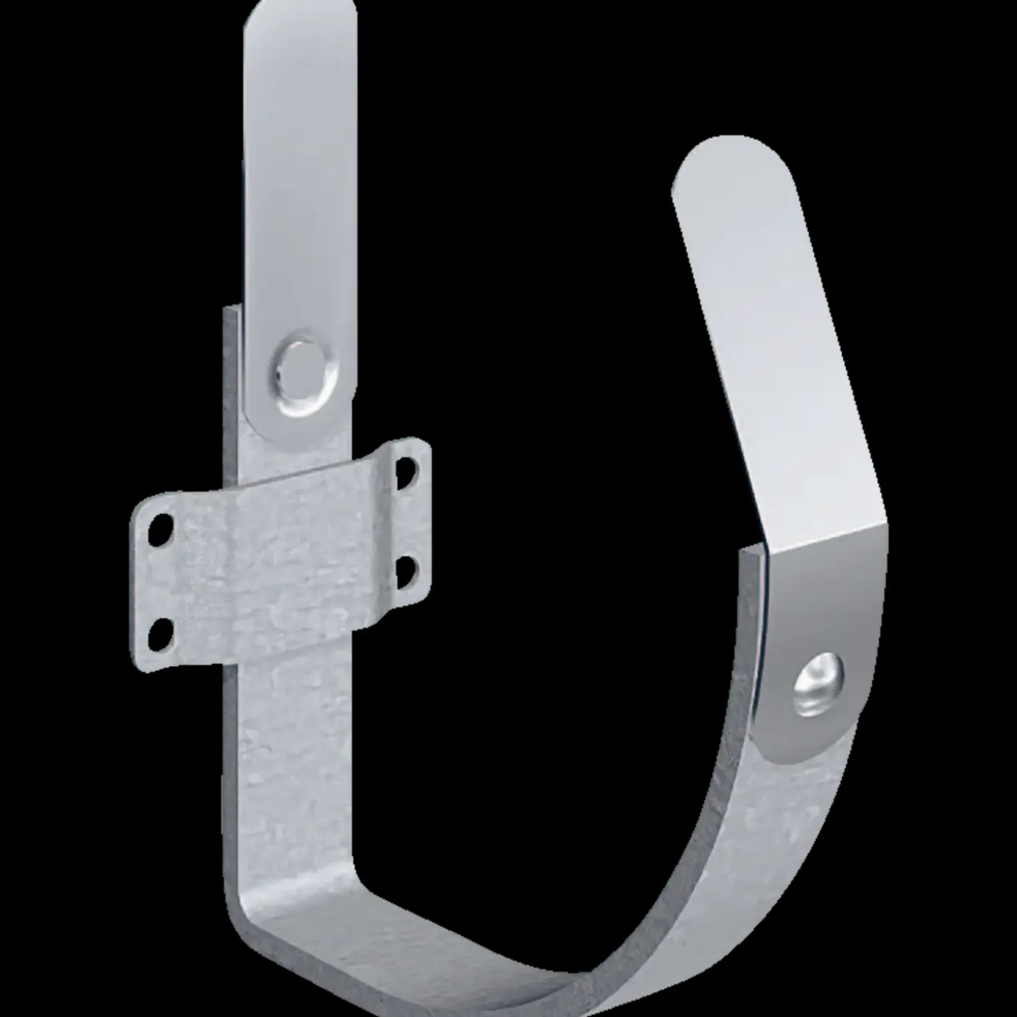 Rheinzink kvartrund konsoljern m/zinkfjeder 333x255 mm