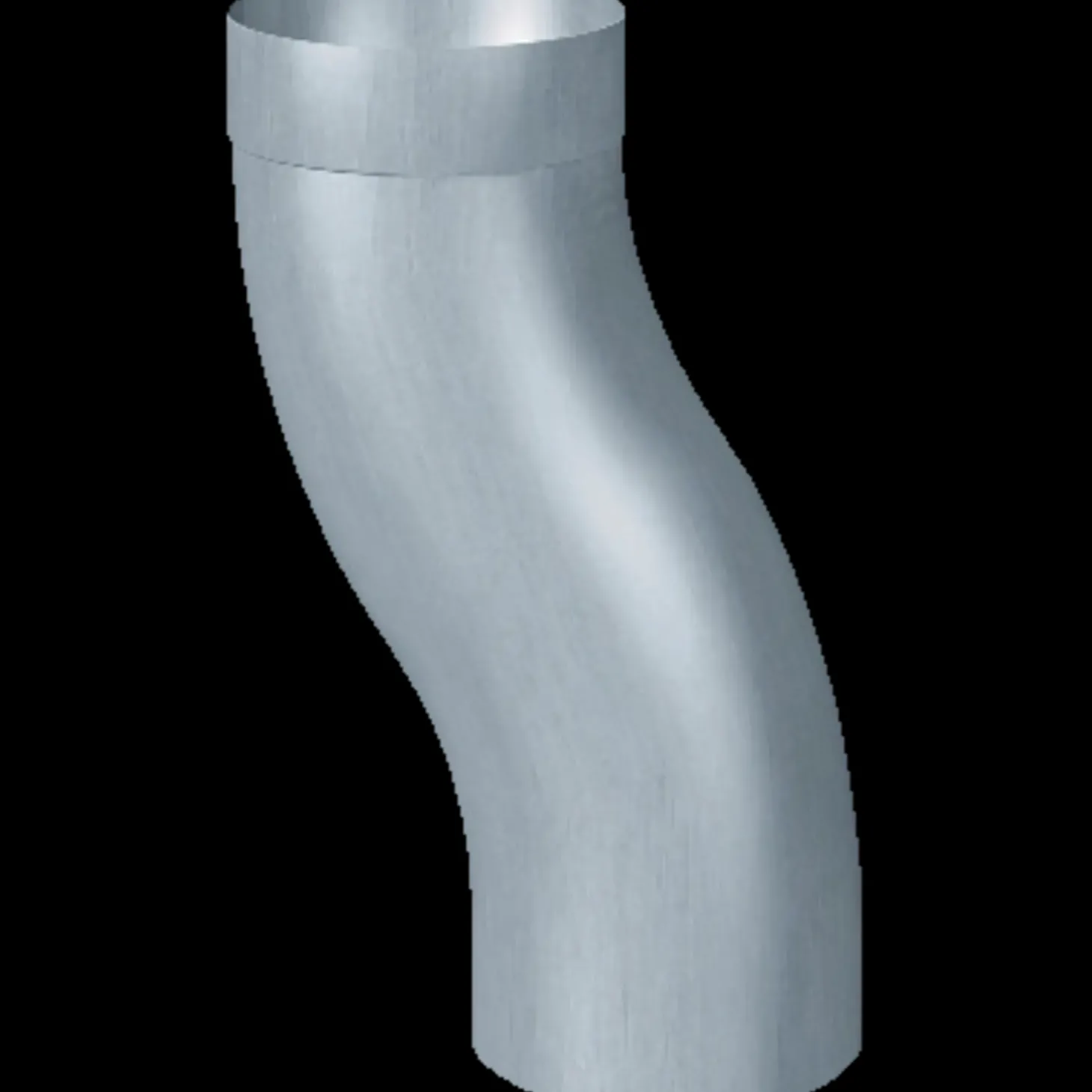 Rheinzink sokkelknæ/nedførsel 87 mm