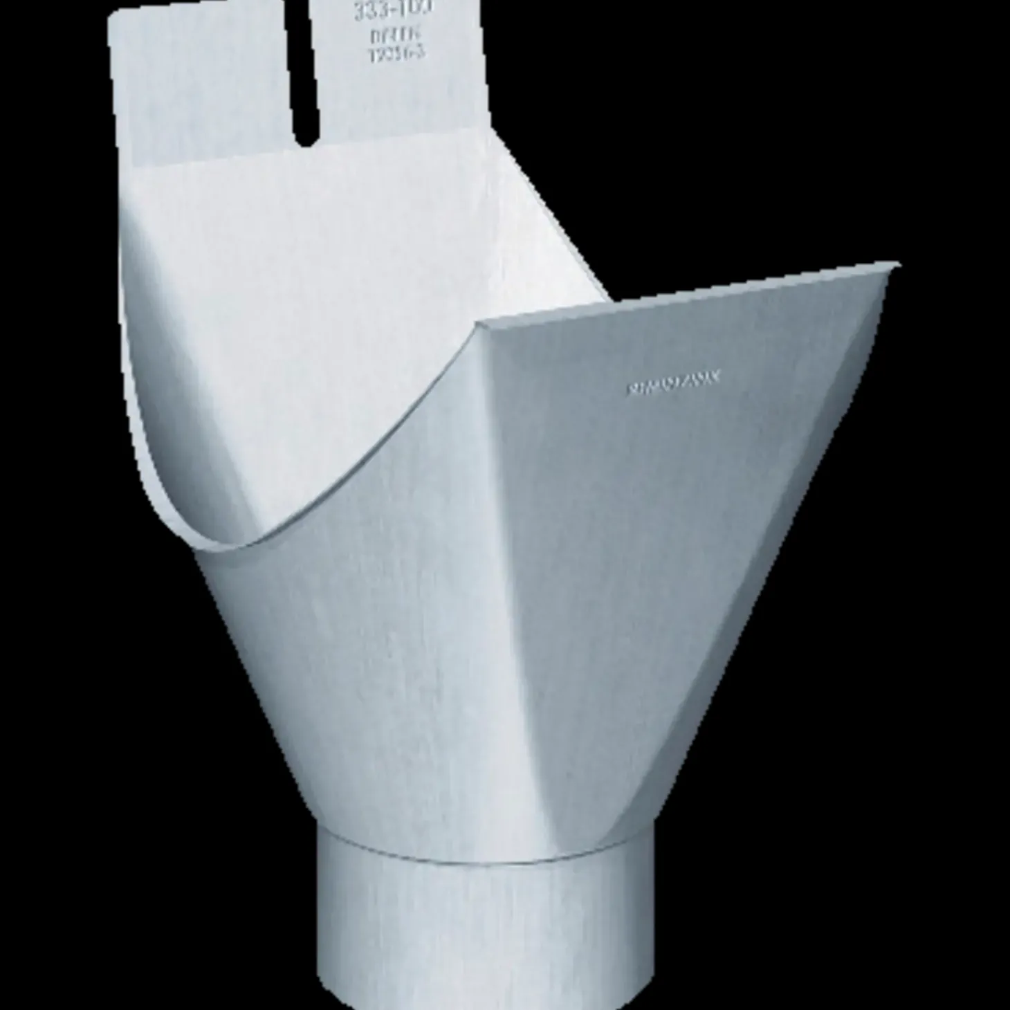 Rheinzink tudstykke 280x87 mm blank