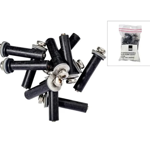 Rias ekspansionsskrue med gummi 9,5x39 mm 50 stk