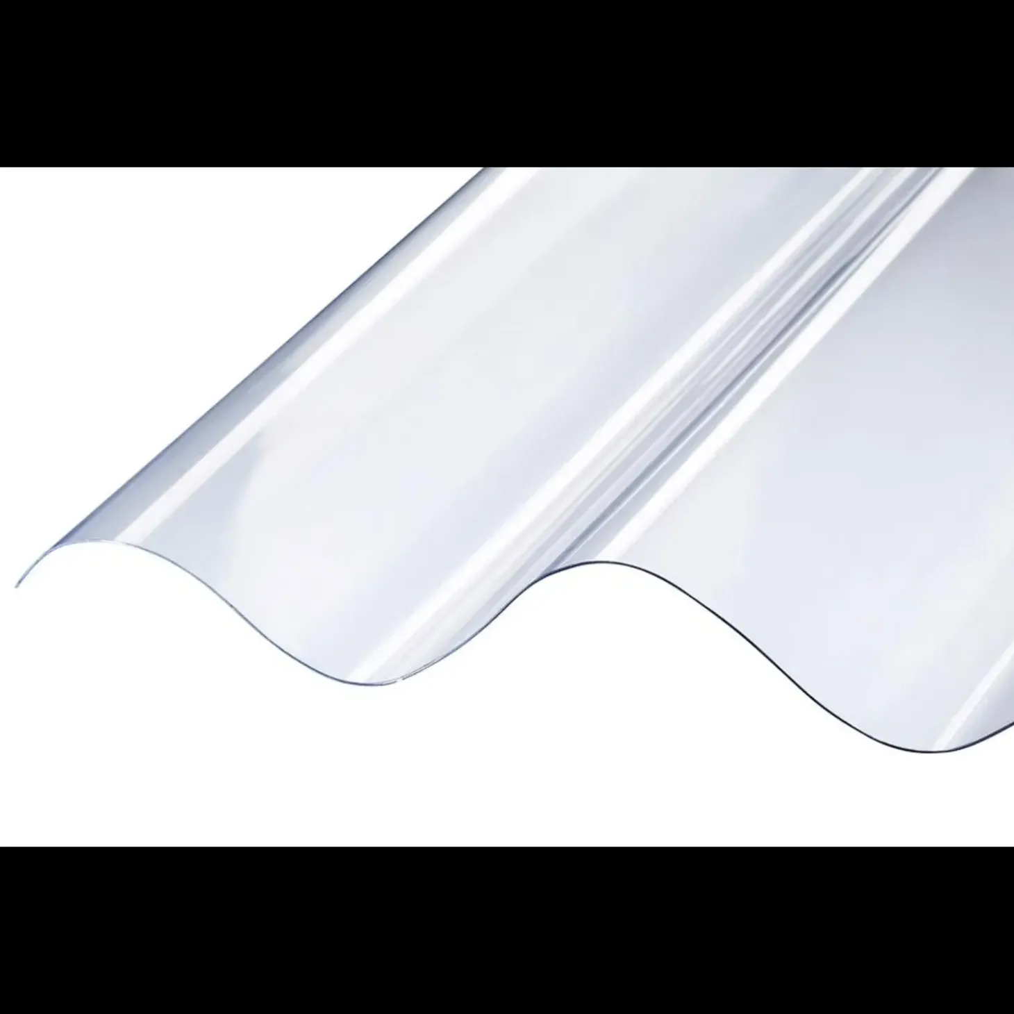 Rodena PC B9-S MAX klar ovenlysplade med bølger, 1168 x 1220 mm