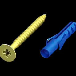 Roliba gulvskrue t/gulvskinner 3x30 mm messing 10 stk.