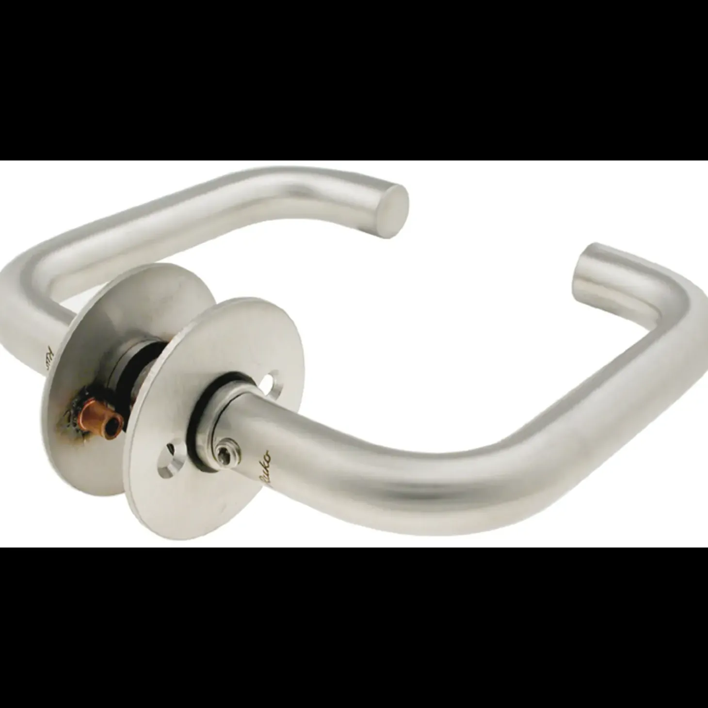 Ruko dørgreb Scandinavia U- form Ø19 mm m/roset rustfrit stål