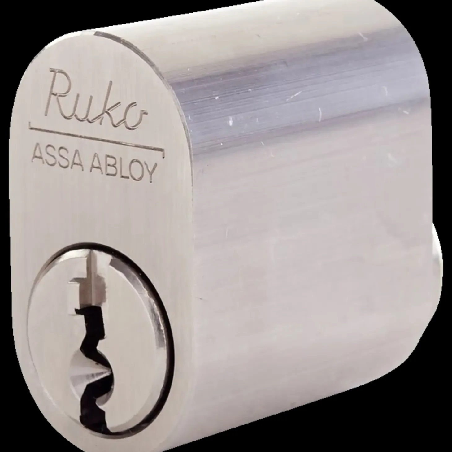 Ruko RB1660 oval cylindersæt 2 stk rustfrit look