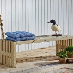 Rustik Trallebænk Design natur 138x49x45 cm