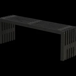 Rustik Trallebænk Design sort 138x36x45 cm